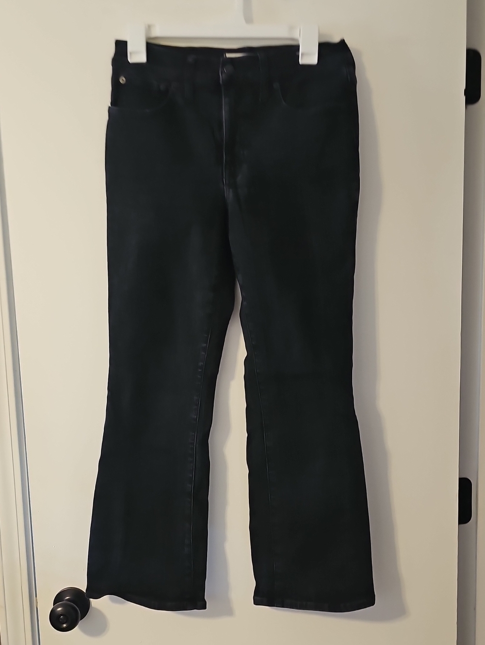 Madewell Black Mid-Rise Kick Out Bootcut Jeans Size 29